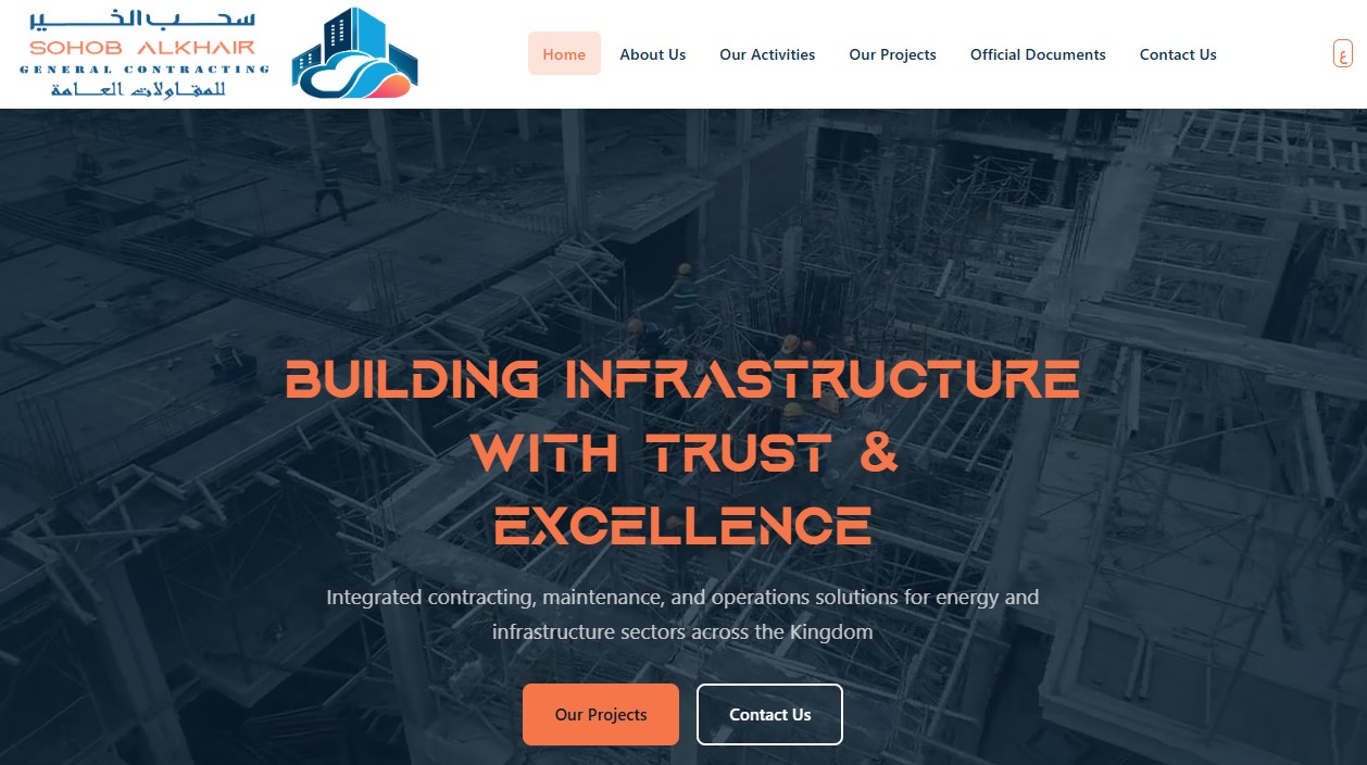 Contracting Company Website